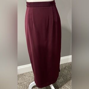 Elegant Burgundy Women's Skirt